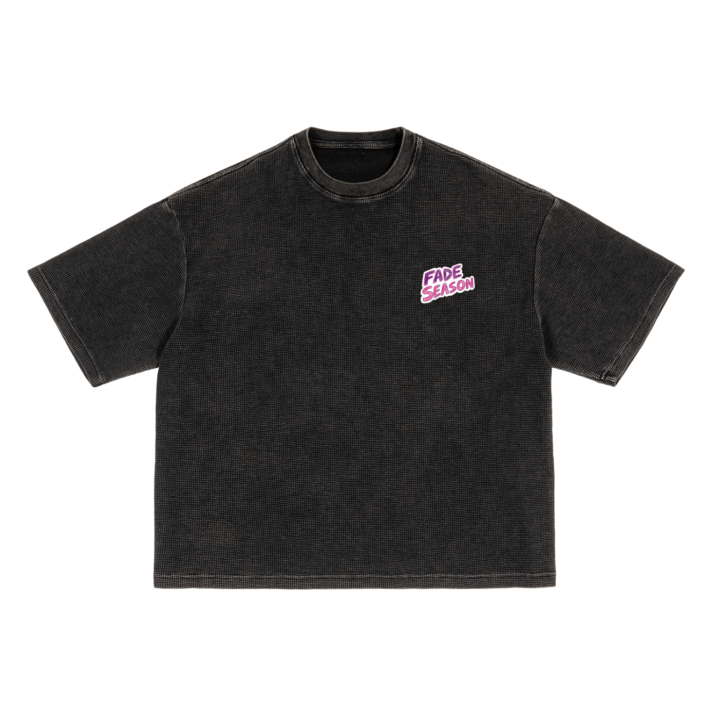 Waffle Washed Love Fade Boxy T-Shirt